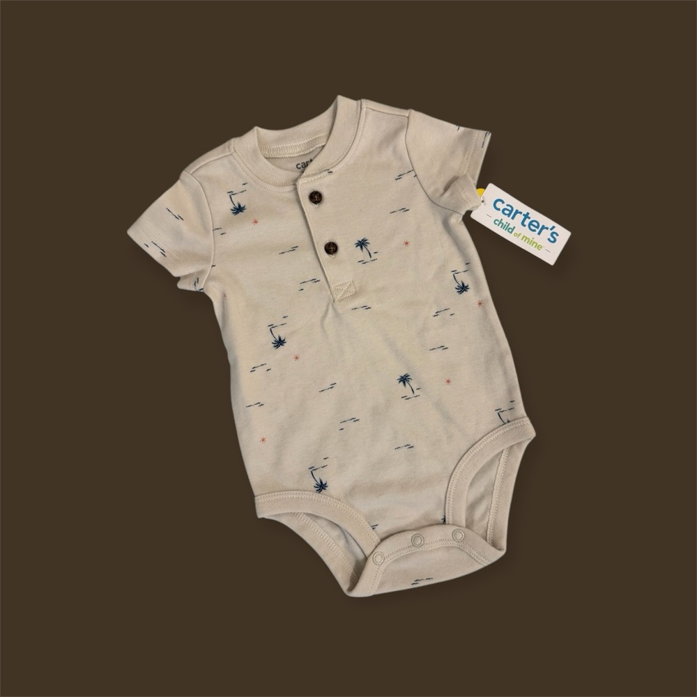 Carter’s Palm Tree Bodysuit 🌴 NWT 3-6M Summer Baby Outfit